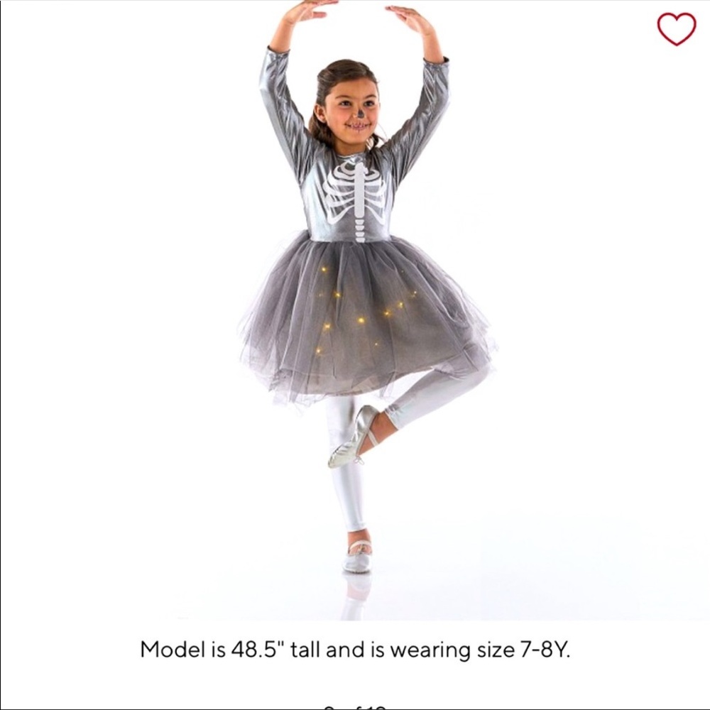 Light-Up Skeleton Tutu Costume